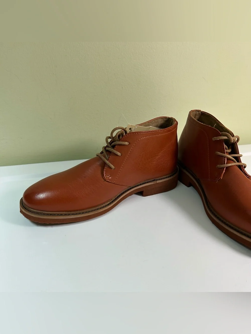 Deer Stags Boys Ballard Chukka Dress Boots Boys Size 2M Brown Ankle NEW Lace Up